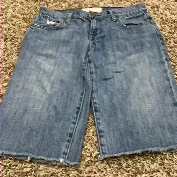 Paper Denim & Cloth Pants - Paper Denim & Cloth frayed hem shorts